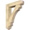 Ekena Millwork Merced Arts and Crafts Rough Sawn Bracket w/ Offset Brace, Douglas Fir, 8"W x 36"D x 44"H BKT0806X36X44MRC03RDF - alternate 1